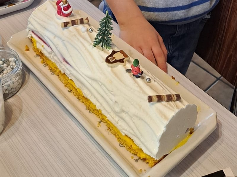 Cliquez pour zoomer ! Bûche citron et framboises Thermomix par aline_85