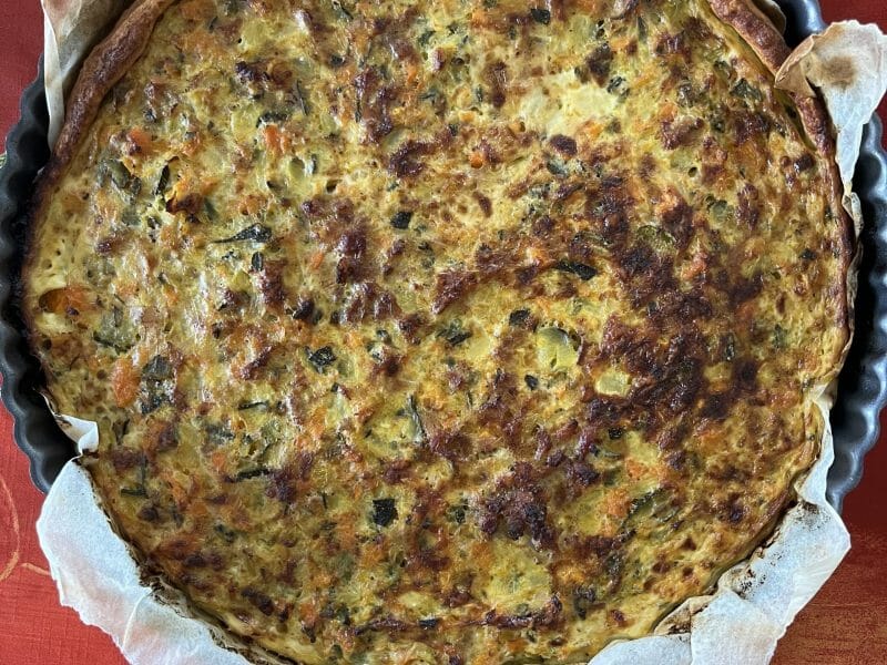Cliquez pour zoomer ! Tarte courgettes et carottes Thermomix par carole_113