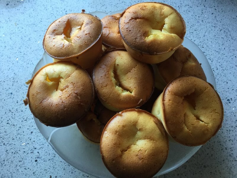 Cliquez pour zoomer ! Fondants au citron, coeur de lemon curd Thermomix par Tartocitron