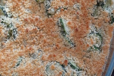 Cliquez pour zoomer ! Crumble poulet, courgettes et parmesan Thermomix par LauraR25