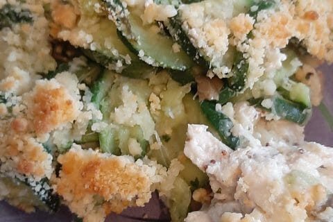Cliquez pour zoomer ! Crumble poulet, courgettes et parmesan Thermomix par LauraR25