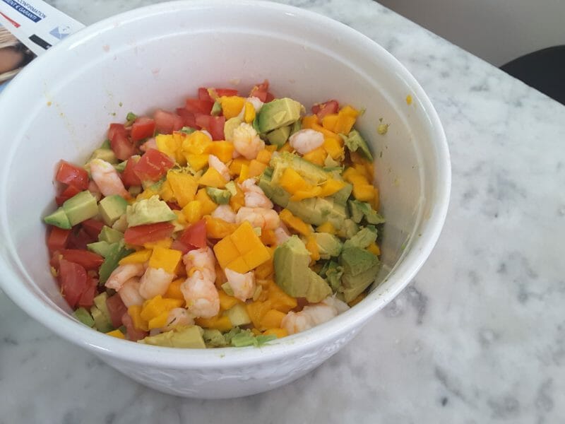 Cliquez pour zoomer ! Ceviche de crevettes, mangue, avocat Thermomix par ampe.charlotte1