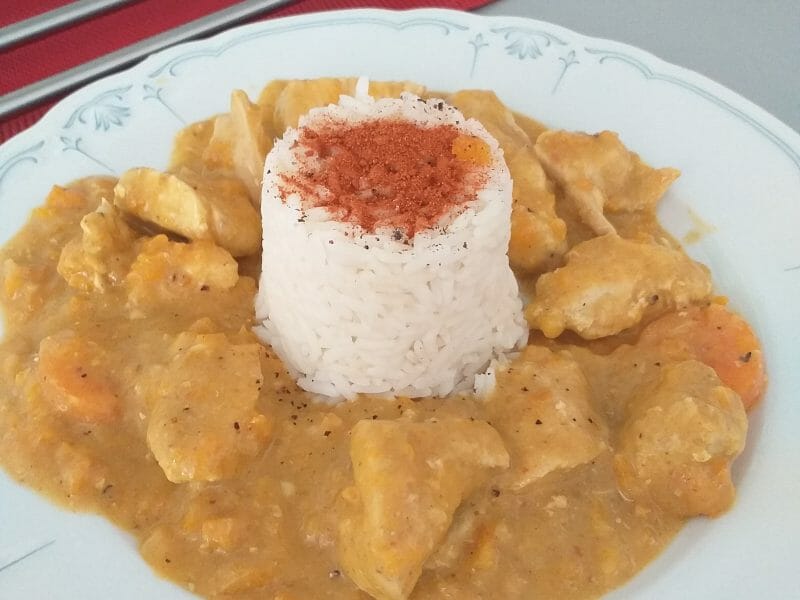 Cliquez pour zoomer ! Poulet coco aux 3 épices Thermomix par adelinalorena