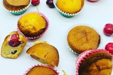 Cliquez pour zoomer ! Muffins aux cerises Thermomix par Leila1966
