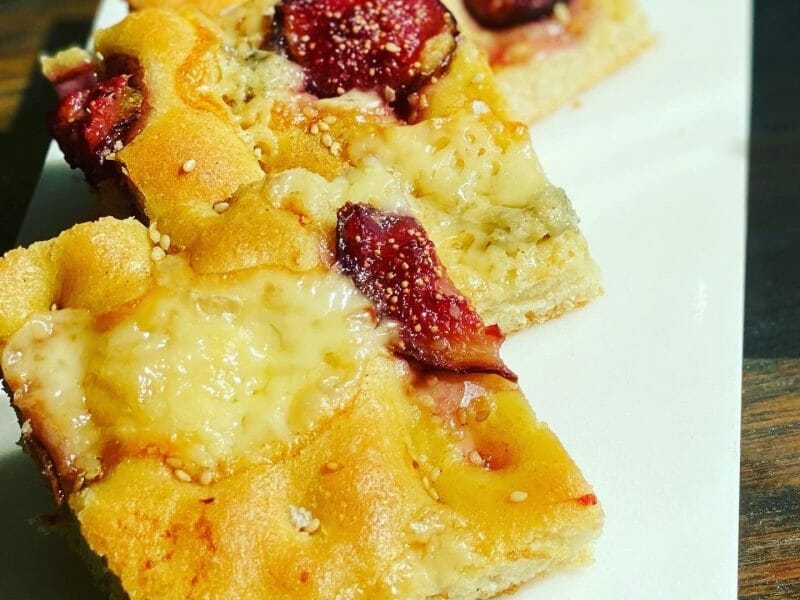 Cliquez pour zoomer ! Focaccia aux figues et gorgonzola Thermomix par Leila1966