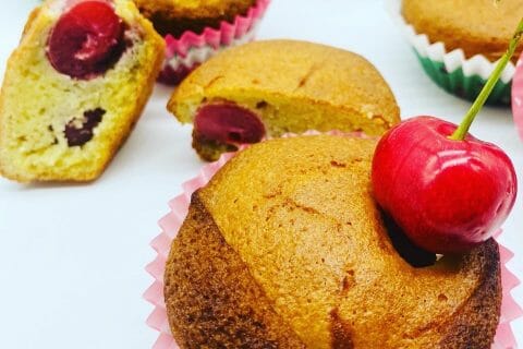 Cliquez pour zoomer ! Muffins aux cerises Thermomix par Leila1966