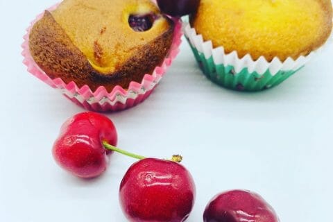 Cliquez pour zoomer ! Muffins aux cerises Thermomix par Leila1966