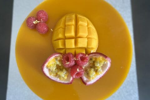 Cliquez pour zoomer ! Bavarois aux framboises Thermomix par mariineo