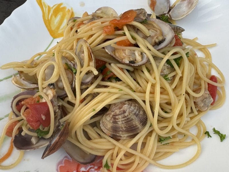 Cliquez pour zoomer ! Spaghettis aux palourdes Thermomix par fabiennej2004