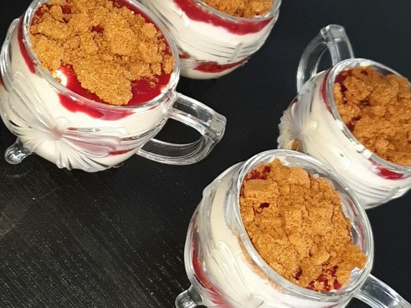 Cliquez pour zoomer ! Tiramisu aux framboises et spéculoos Thermomix par roubzy