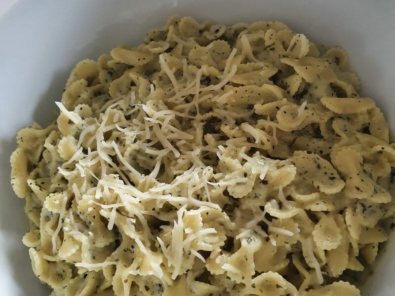 Cliquez pour zoomer ! Farfalle à la crème de courgettes Thermomix par LanaVictorMarion31