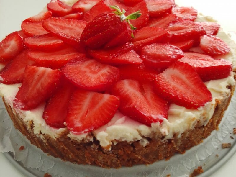 Cliquez pour zoomer ! Tarte aux fraises sans cuisson Thermomix par marie-caroline_1