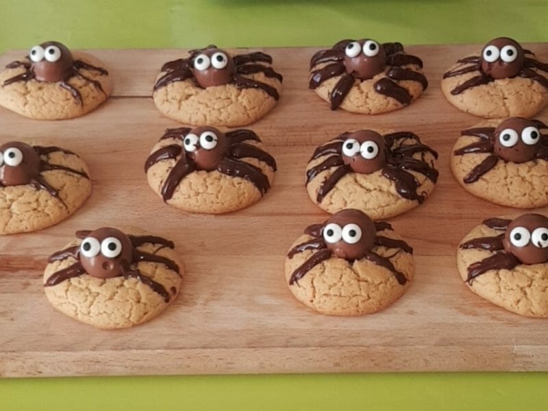 Cliquez pour zoomer ! Spider cookies (cookies araignées) Thermomix par Kelly