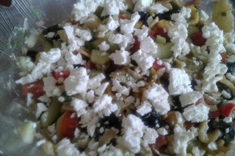 Cliquez pour zoomer ! Salade de pâtes à la grecque au Thermomix