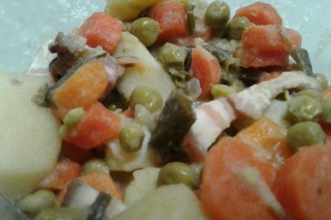 Cliquez pour zoomer ! Jardinière de légumes aux lardons au Thermomix