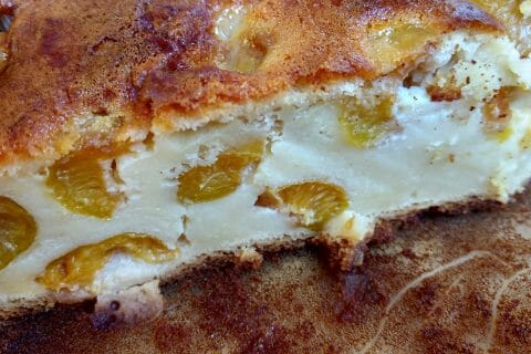 Cliquez pour zoomer ! Clafoutis aux mirabelles au Thermomix