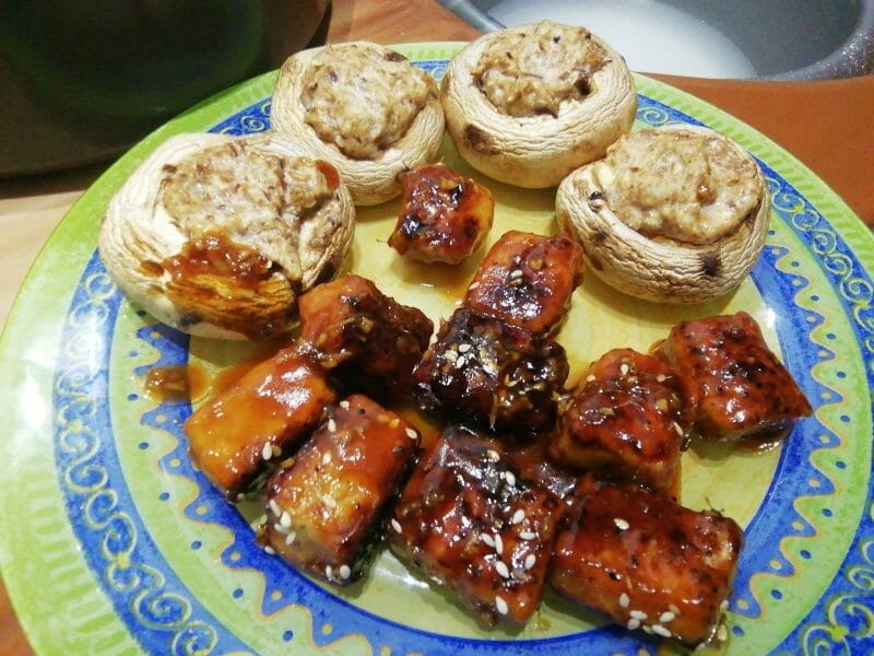 Cliquez pour zoomer ! Tofu sauté aux graines de sésame Thermomix par Zabettenal