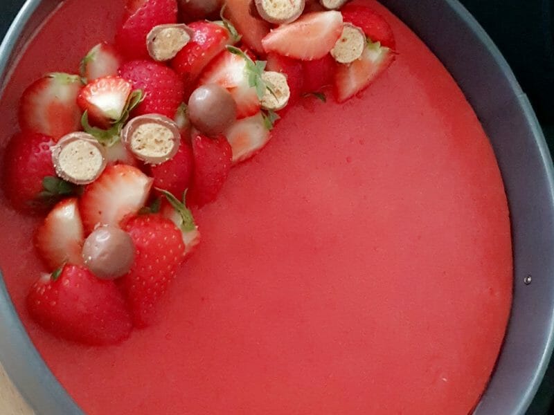 Cliquez pour zoomer ! Bavarois aux fraises Thermomix par oum_25