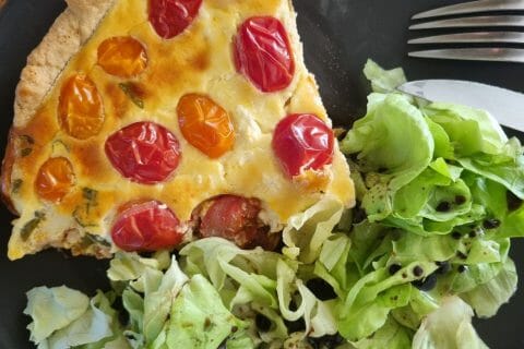 Cliquez pour zoomer ! Quiche poulet et tomates cerises Thermomix par Aurelbbjaloed
