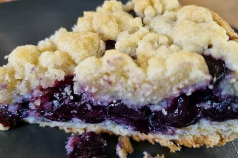 Cliquez pour zoomer ! Gâteau aux myrtilles façon crumble Thermomix par Aurelbbjaloed