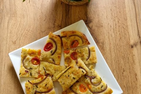 Cliquez pour zoomer ! Focaccia des Pouilles Thermomix par Aurelbbjaloed