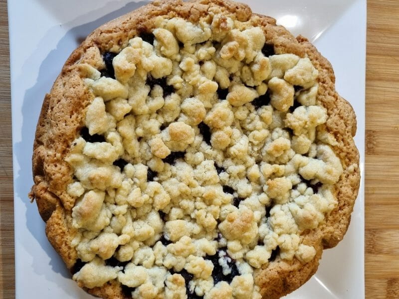 Cliquez pour zoomer ! Gâteau aux myrtilles façon crumble Thermomix par Aurelbbjaloed