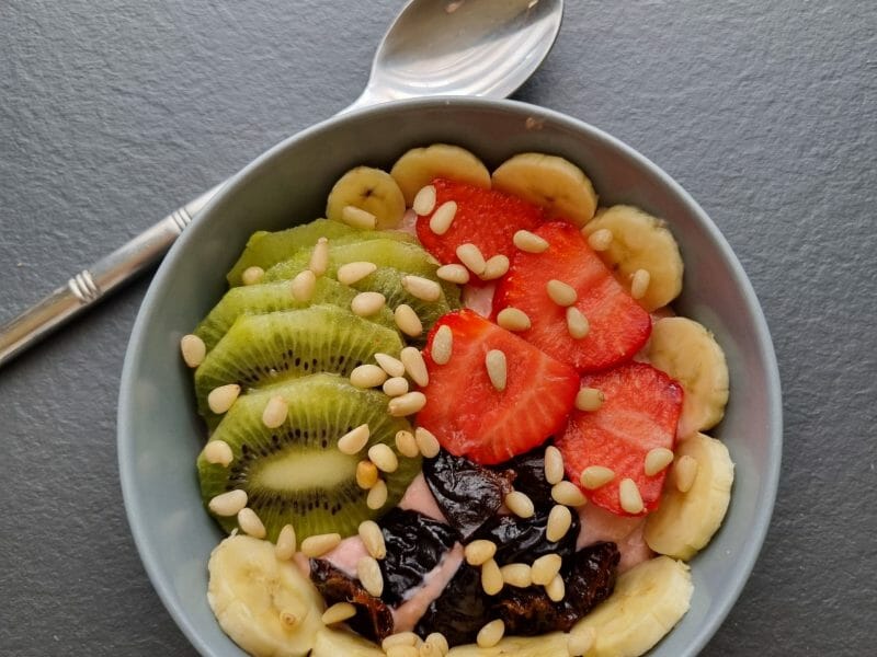 Cliquez pour zoomer ! Smoothie bowl framboise, mangue, banane Thermomix par Aurelbbjaloed