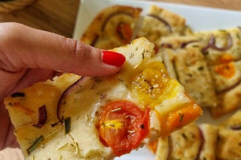 Cliquez pour zoomer ! Focaccia des Pouilles Thermomix par Aurelbbjaloed