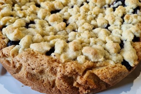 Cliquez pour zoomer ! Gâteau aux myrtilles façon crumble Thermomix par Aurelbbjaloed