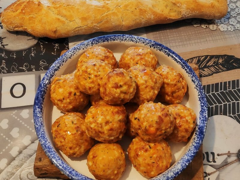 Cliquez pour zoomer ! Boulettes de poulet au chorizo Thermomix par jean-michel22