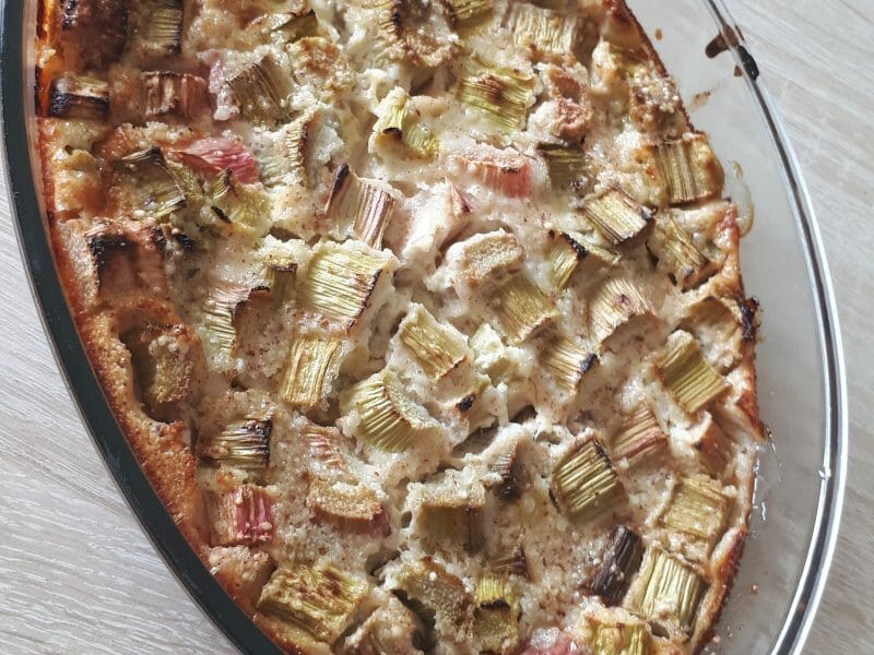 Cliquez pour zoomer ! Clafoutis à la rhubarbe Thermomix par cindy_175