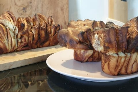 Cliquez pour zoomer ! Brioche à effeuiller à la cannelle Thermomix par blondielo