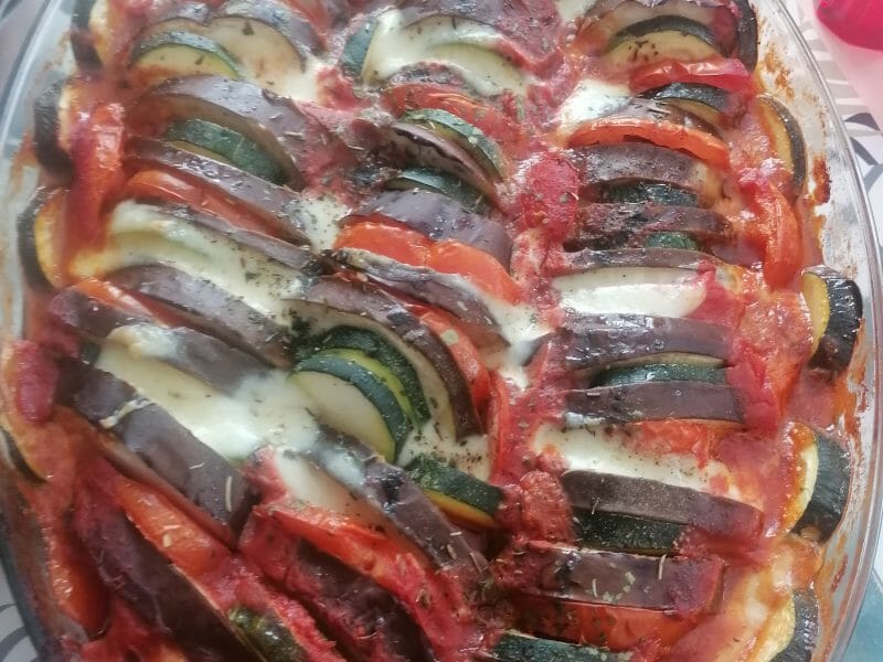 Cliquez pour zoomer ! Tian de légumes et mozarella Thermomix par anne-roselyne