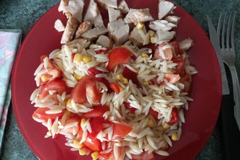 Cliquez pour zoomer ! Salade d’orzo à la méditerranéenne Thermomix par qunegonde
