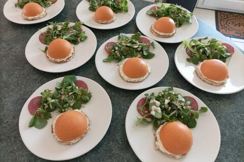 Cliquez pour zoomer ! Dômes à la mousse de poivrons et chèvre frais Thermomix par qunegonde