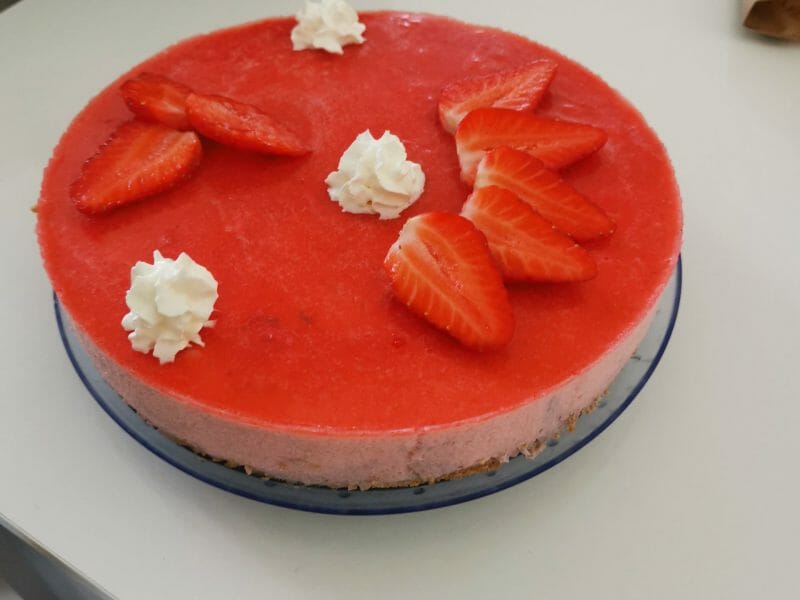 Cliquez pour zoomer ! Bavarois aux fraises Thermomix par nadjongnar