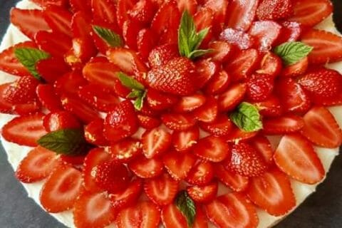 Cliquez pour zoomer ! Tarte aux fraises sans cuisson Thermomix par lilougrz