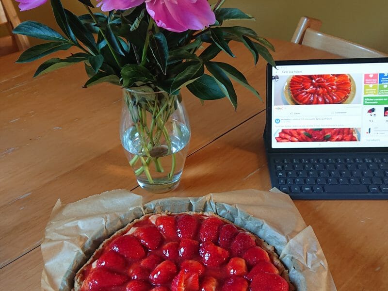 Cliquez pour zoomer ! Tarte aux fraises Thermomix par chafia92