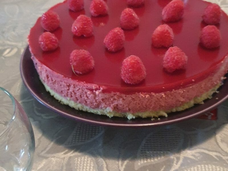 Cliquez pour zoomer ! Bavarois aux framboises Thermomix par lulutopchef