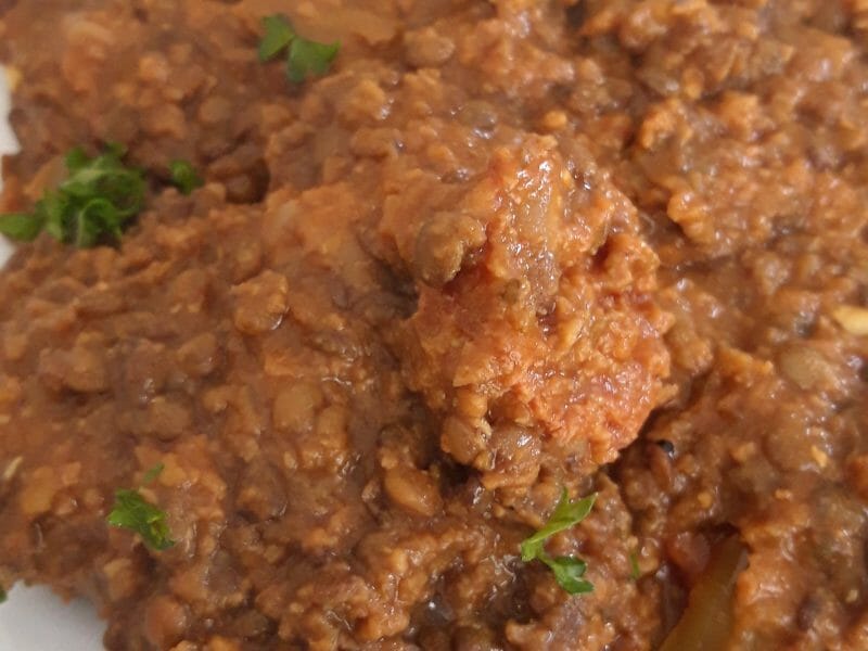 Cliquez pour zoomer ! Lentilles façon chili Thermomix par LaetiPépette