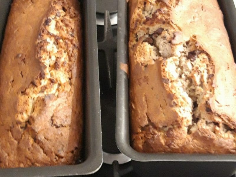 Cliquez pour zoomer ! Cake banane et pépites de chocolat Thermomix par LaetiPépette