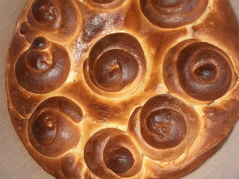 Cliquez pour zoomer ! Brioche aux pommes caramélisées Thermomix par fgvsw