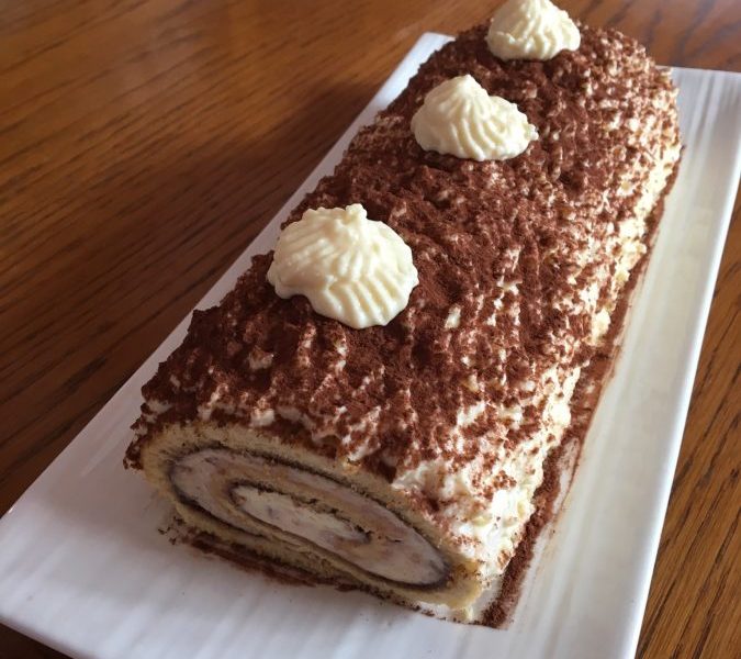 Cliquez pour zoomer ! Bûche Tiramisu Thermomix par Zabou71