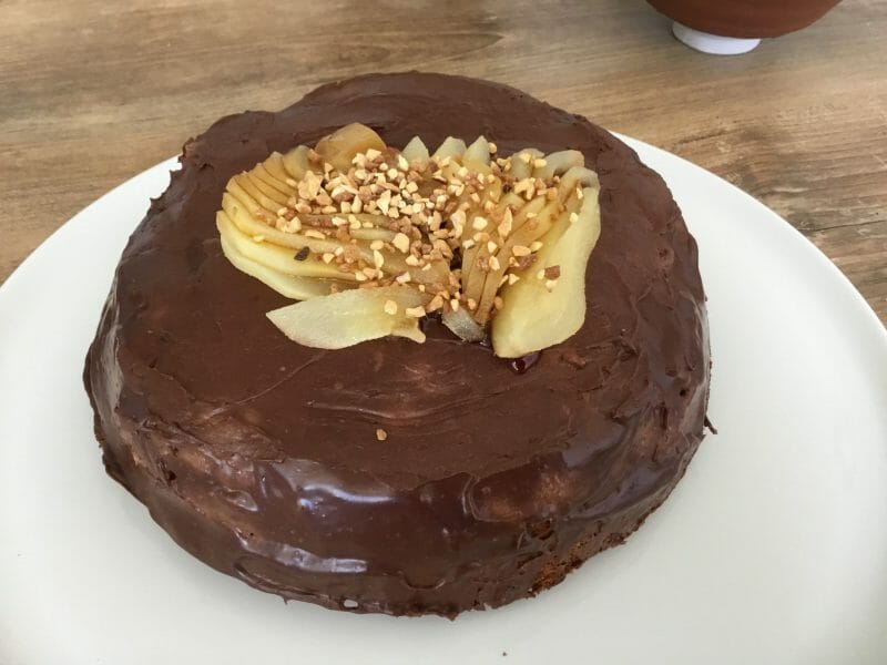 Cliquez pour zoomer ! Gâteau à la faisselle, poires et chocolat Thermomix par mamilion