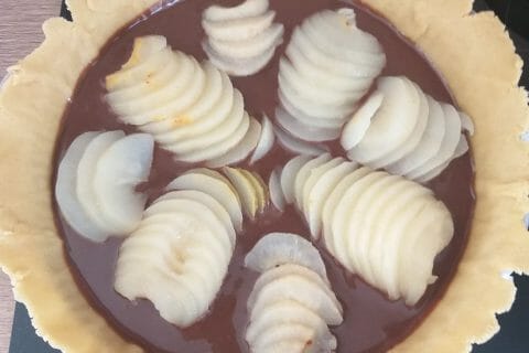 Cliquez pour zoomer ! Tarte aux poires sur lit de chocolat Thermomix par zephyrine