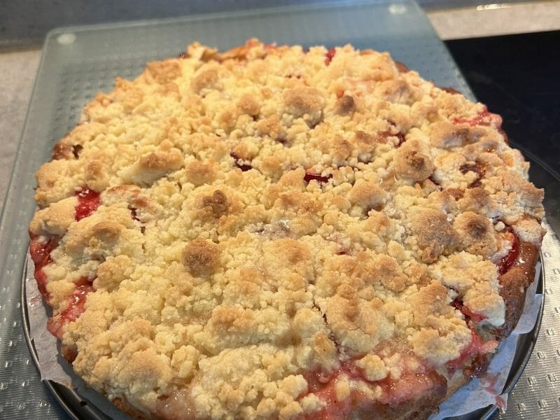 Cliquez pour zoomer ! Crumb cake aux prunes Thermomix par cricri49