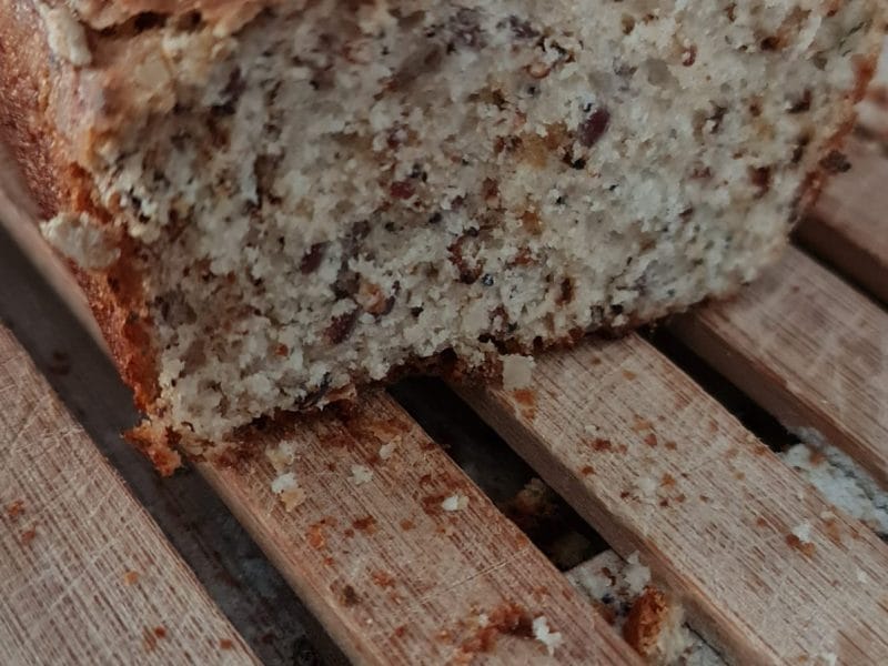 Cliquez pour zoomer ! Pain de mie aux blancs d’oeufs et aux graines de céréales Thermomix par Caroline