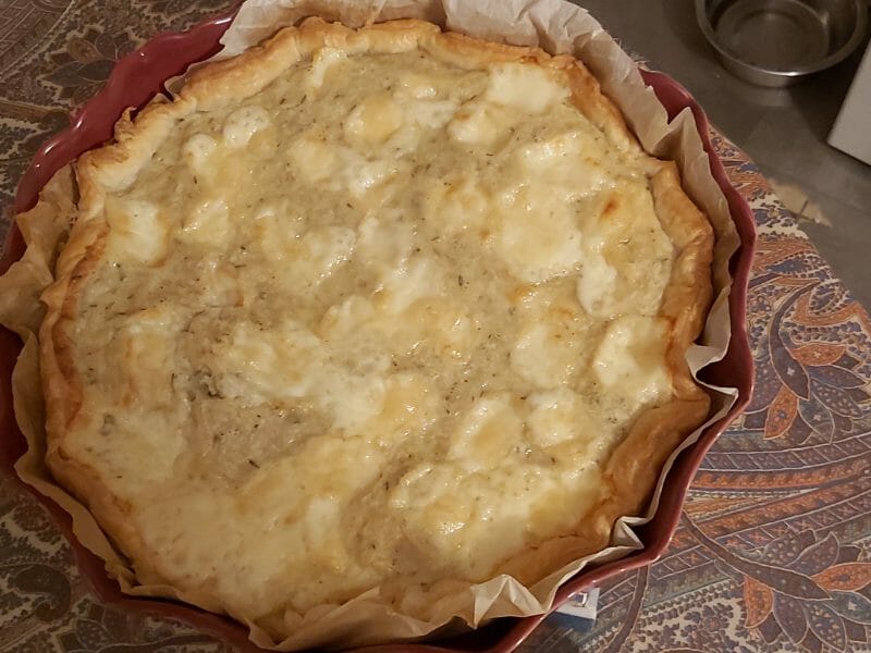 Cliquez pour zoomer ! Tarte aux échalotes et au chèvre Thermomix par nora76