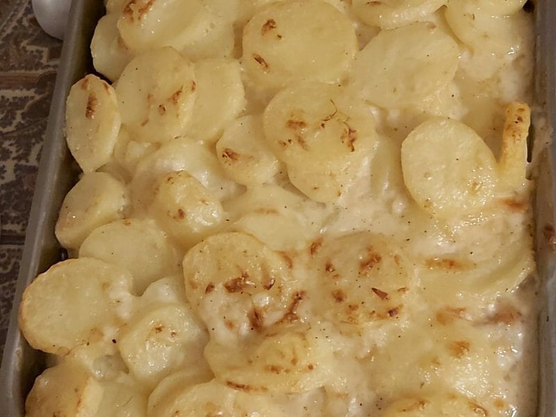 Cliquez pour zoomer ! Gratin dauphinois au confit de canard Thermomix par nora76