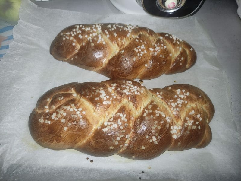 Cliquez pour zoomer ! Brioche tressée à la mie filante Thermomix par saratoon60